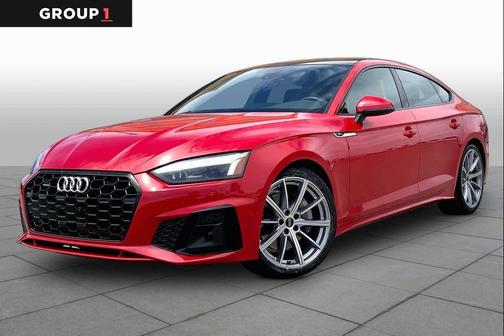 Progressive Red Metallic 2025 Audi A5 Sportback 45 S Line Premium