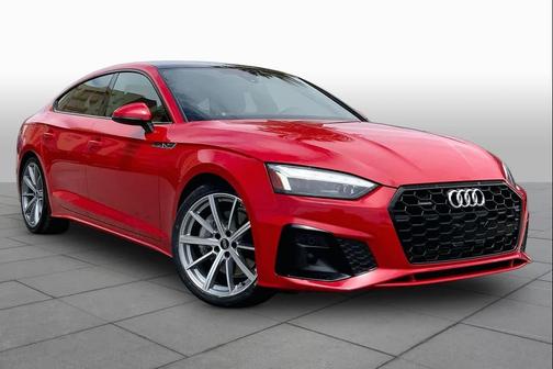 Progressive Red Metallic 2025 Audi A5 Sportback 45 S Line Premium