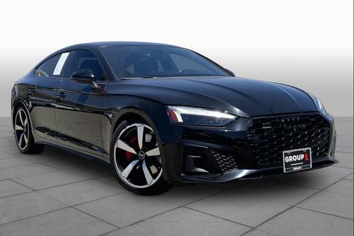 Mythos Black Metallic 2023 Audi A5 Sportback 45 S Line Premium Plus