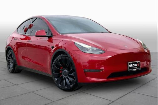 RED 2022 Tesla Model Y Performance Dual Motor All-Wheel Drive
