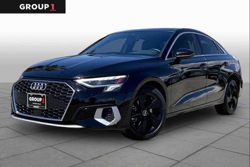 Brilliant Black 2023 Audi A3 Premium