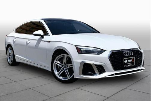 WHITE 2021 Audi A5 Sportback 45 S Line Premium