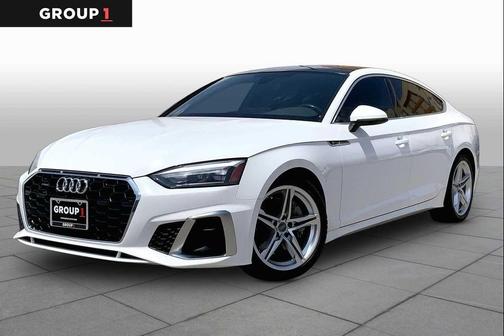 WHITE 2021 Audi A5 Sportback 45 S Line Premium