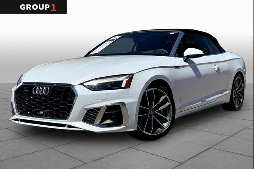 Glacier White Metallic/Black Roof 2024 Audi A5 Prestige 45 TFSI S line quattro S tronic