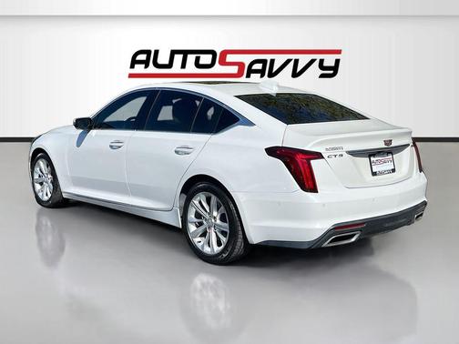 Crystal White Tri-Coat 2025 Cadillac CT5 Premium Luxury RWD