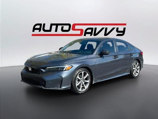Gray 2025 Honda Civic Hybrid TOURING