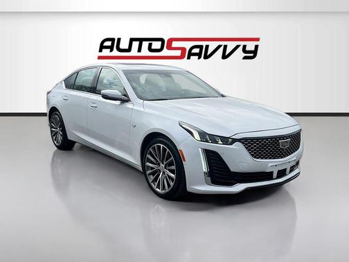 Crystal White Tri-Coat 2021 Cadillac CT5 Premium Luxury AWD