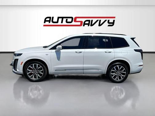 Crystal White Tri-Coat 2024 Cadillac XT6 Sport AWD