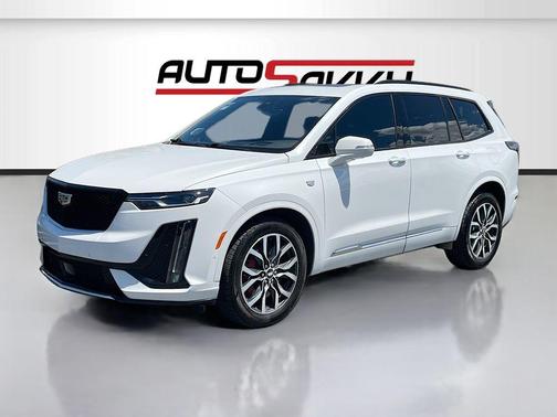 Crystal White Tri-Coat 2024 Cadillac XT6 Sport AWD