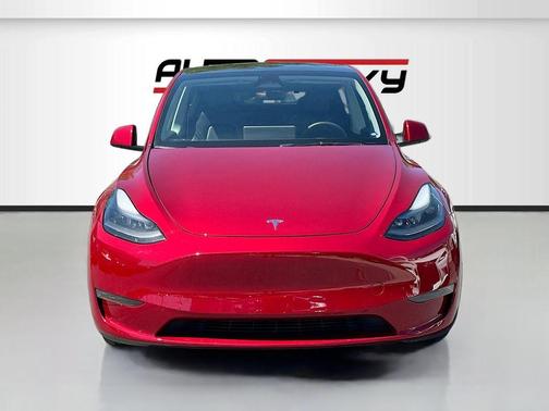 Red 2024 Tesla Model Y Long Range