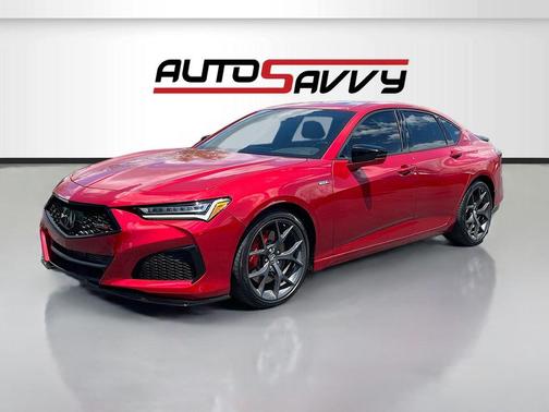 Red 2022 Acura TLX Type S