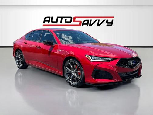 Red 2022 Acura TLX Type S
