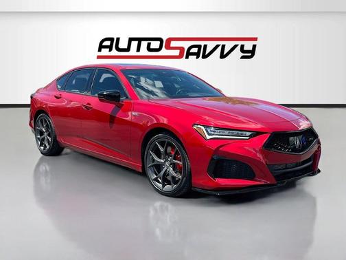 Red 2022 Acura TLX Type S