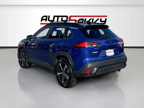 Blue 2025 Toyota Corolla Cross Hybrid XSE