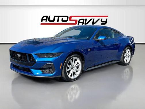 Atlas Blue Metallic 2024 Ford Mustang GT Premium