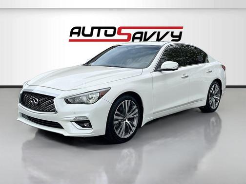 Majestic White 2022 INFINITI Q50 SENSORY
