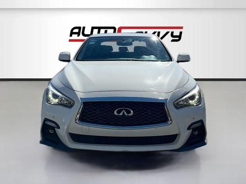 Pure White 2021 INFINITI Q50 3.0t SENSORY