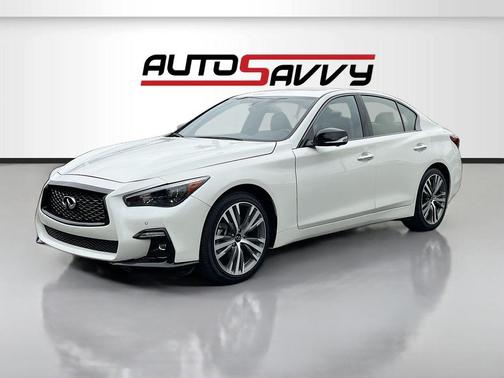 Majestic White 2023 INFINITI Q50 SENSORY