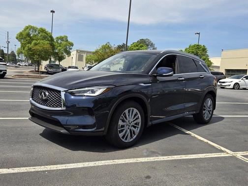 Hermosa Blue 2025 INFINITI QX50 Luxe AWD