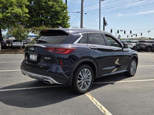 Hermosa Blue 2025 INFINITI QX50 Luxe AWD