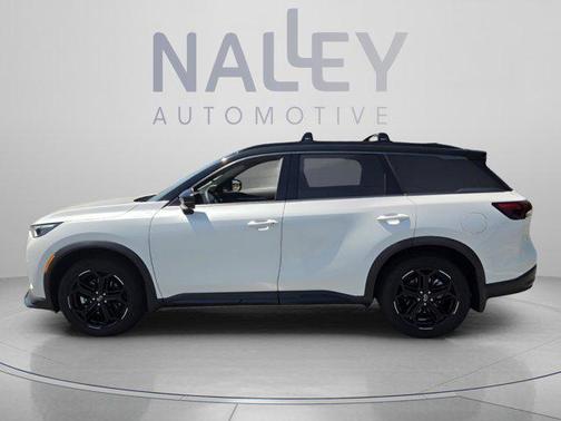 Radiant White/Black Obsidian 2026 INFINITI QX60 SPORT AWD