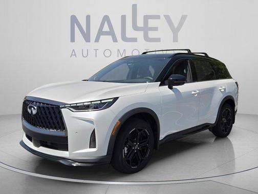 Radiant White/Black Obsidian 2026 INFINITI QX60 SPORT AWD