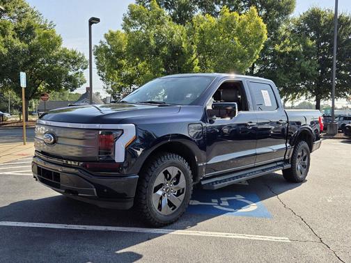 Antimatter Blue Metallic 2023 Ford F-150 Lightning LARIAT