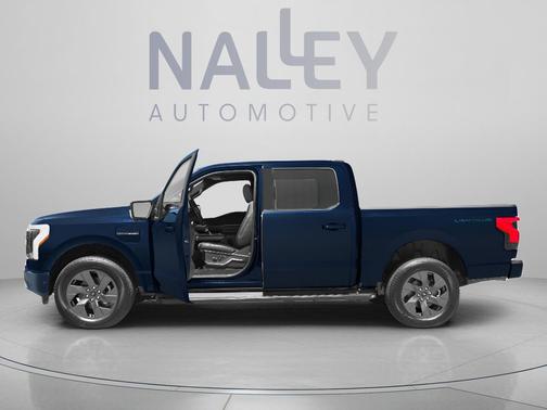 Antimatter Blue Metallic 2023 Ford F-150 Lightning LARIAT