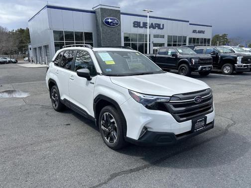 White 2025 Subaru Forester Hybrid