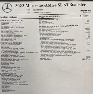 2022 Mercedes-Benz AMG SL 63 Base