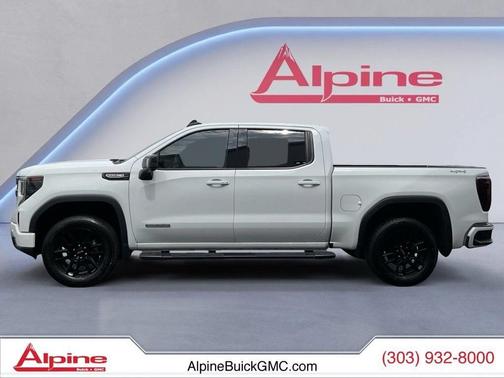 Summit White 2024 GMC Sierra 1500 Elevation