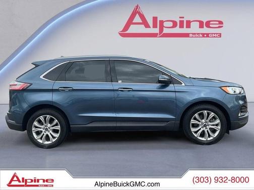 BLUE METALLIC 2019 Ford Edge Titanium