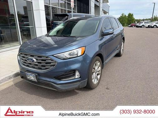 BLUE METALLIC 2019 Ford Edge Titanium