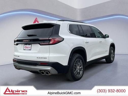 Summit White 2025 GMC Acadia AWD Elevation