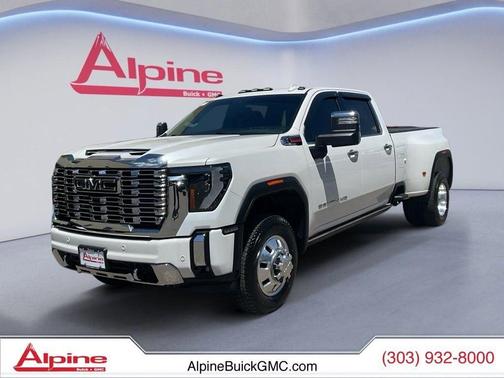White Frost Tricoat 2025 GMC Sierra 3500 Denali