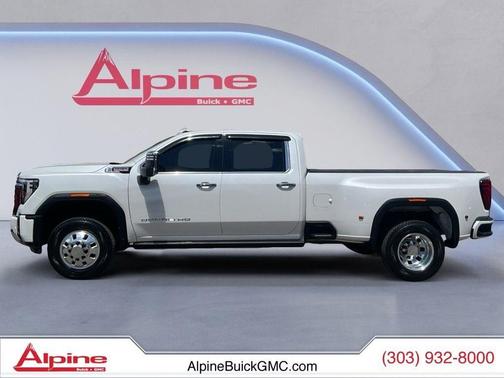 White Frost Tricoat 2025 GMC Sierra 3500 Denali