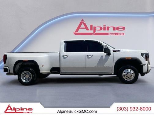 White Frost Tricoat 2025 GMC Sierra 3500 Denali