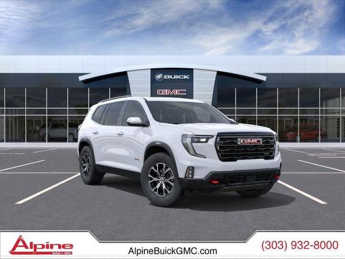 Summit White 2026 GMC Acadia AT4 AWD