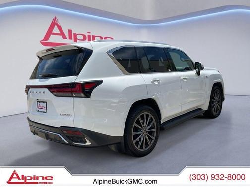 Ultra White 2024 Lexus LX 600 F SPORT