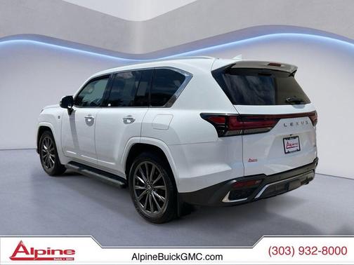 Ultra White 2024 Lexus LX 600 F SPORT