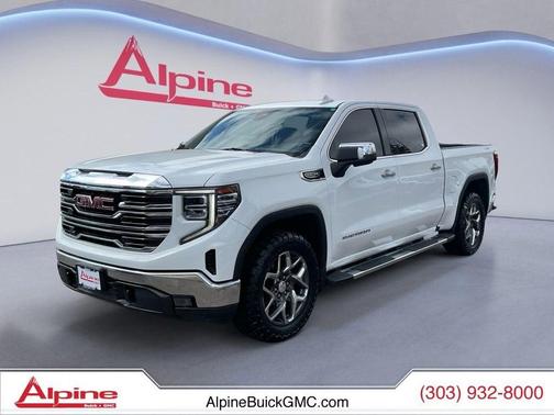 Summit White 2022 GMC Sierra 1500 SLT