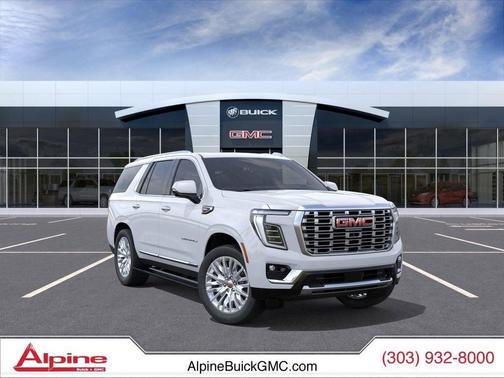 Glacier White Tricoat 2026 GMC Yukon Denali SUV