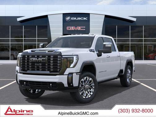 Glacier White Tricoat 2026 GMC Sierra 2500 Denali Ultimate