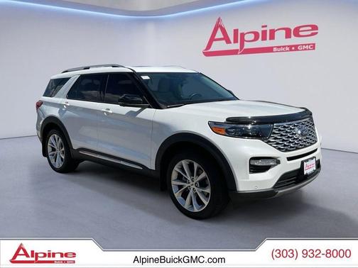 STAR WHITE MET TRI-COAT 2023 Ford Explorer Platinum