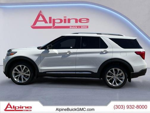 STAR WHITE MET TRI-COAT 2023 Ford Explorer Platinum