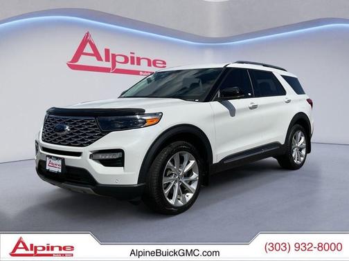 STAR WHITE MET TRI-COAT 2023 Ford Explorer Platinum