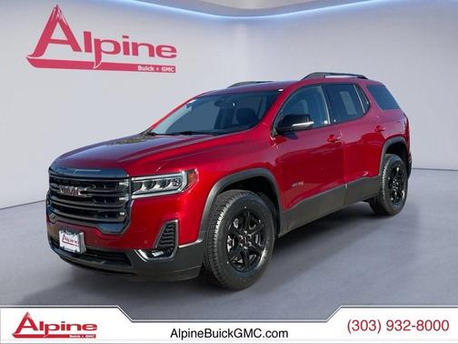 Volcanic Red Tintcoat 2023 GMC Acadia AWD AT4