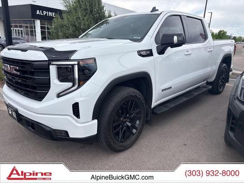 Summit White 2023 GMC Sierra 1500 Elevation