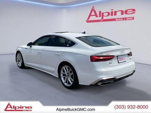 White 2024 Audi A5 Sportback 45 S Line Premium Plus