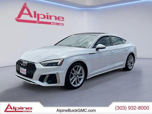 White 2024 Audi A5 Sportback 45 S Line Premium Plus